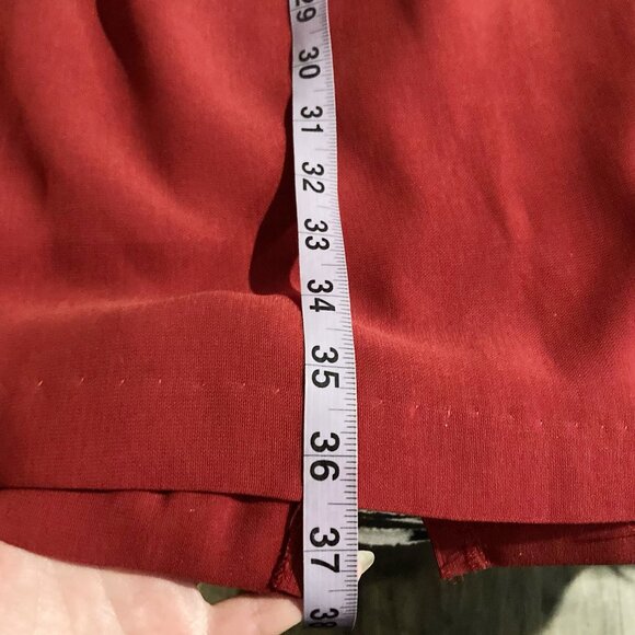 GERRY WEBER Vintage dusty red maxi pencil skirt 1990s 2000s XS SMALL long skirt - Picture 6 of 16